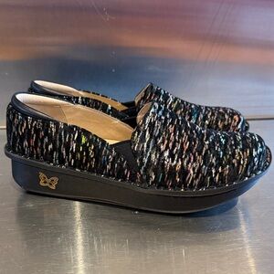 Alegria Debra Obscura Multicolor Slip-On Flats Sz 42 (12)